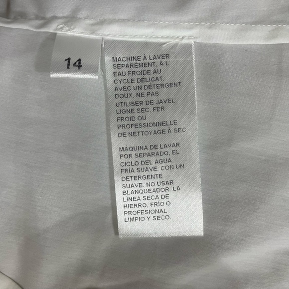 Doncaster White Ruched Long Sleeve Blouse (TSE) - Picture 10 of 10